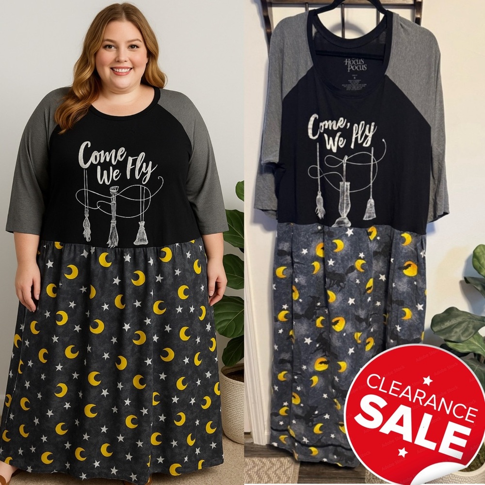 Disney Hocus Pocus Upcycled Dress Halloween Plus Size